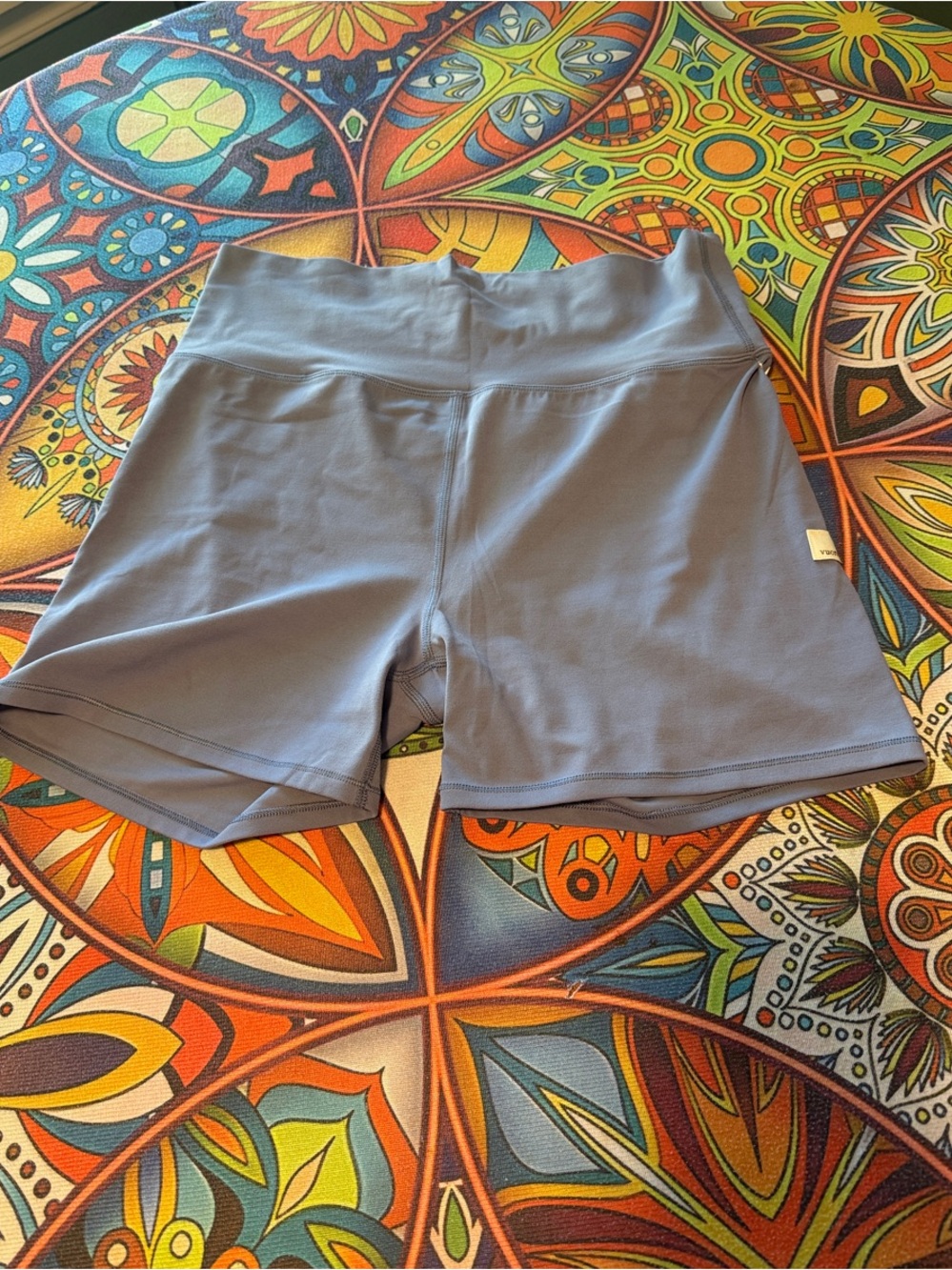Vuori Women's Bike Shorts in Slate Blue